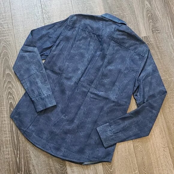 Armani Exchange "Palm Print" button down Shirt - Picture 3 of 3